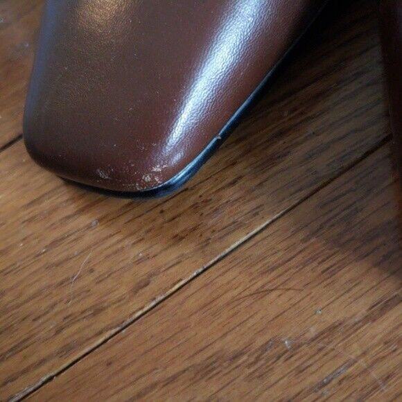 Andrew Geller Magic Heels Brown Ankle Strap Heels - Size 6 - Picture 5 of 8